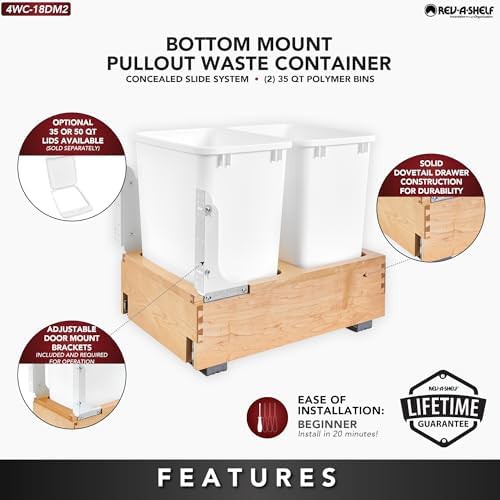 Heavy Duty Double Pullout Waste System — photo 3