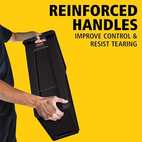 Vented rectangular slim jim trash can black — photo 5
