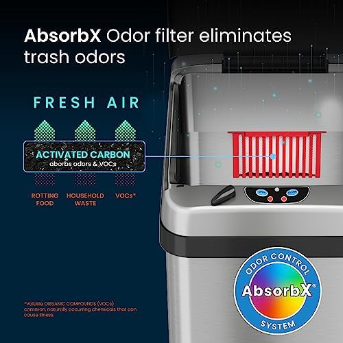 Sensor Kitchen Trash Can with AC Adapter — photo 4