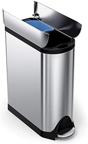 Dual compartment butterfly lid kitchen recycler 40L