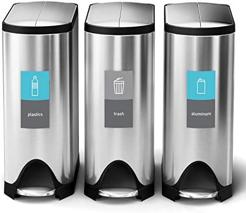 Dual compartment butterfly lid kitchen recycler 40L — photo 4