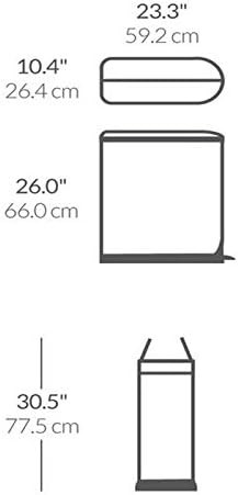 Butterfly lid kitchen step trash can 45L — photo 3