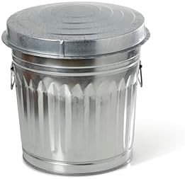 Galvanized steel metal trash can 10 gallon — photo 4