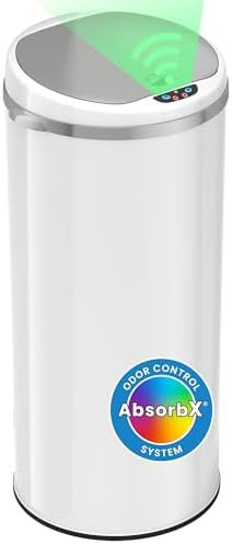 Round Stainless Steel Sensor Trash Can
