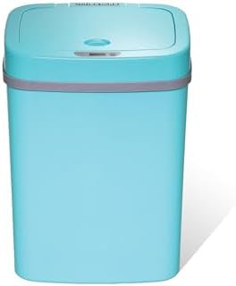 Ninestars teal blue bathroom motion sensor trash can