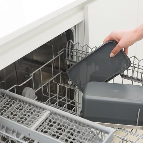 Dark gray food waste caddy — photo 4