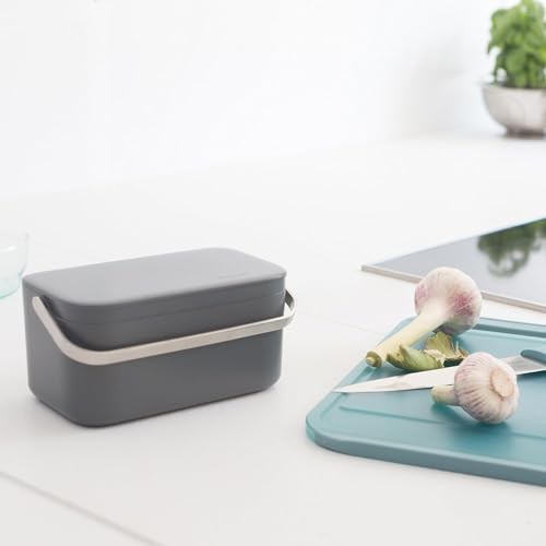 Dark gray food waste caddy — photo 5
