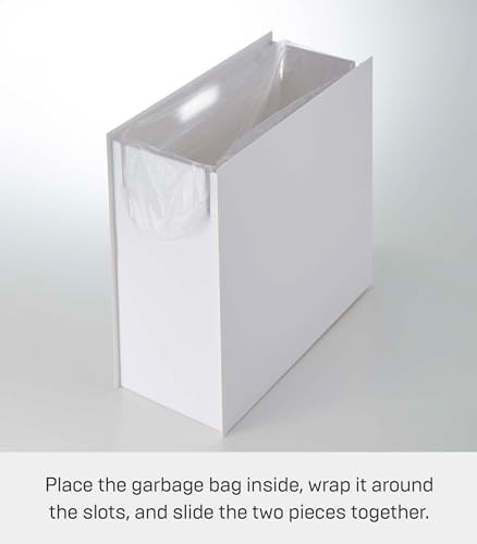 Tower wide plastic garbage basket with handle — photo 5