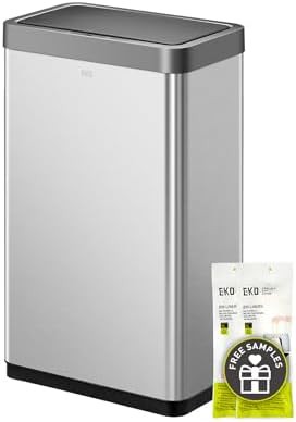 Mirage X large stainless motion sensor bin