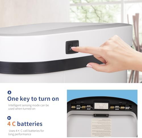 White stainless steel 13 gallon bin — photo 4