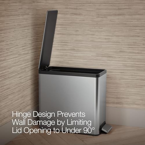 Kohler 2.5 gallon slim silver step can — photo 4