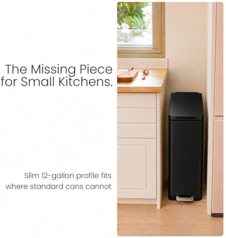Twelve gallon slim fit kitchen trash can — photo 4