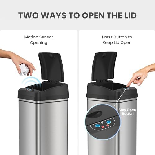 Dog Proof Sensor Kitchen Trash Can — photo 3