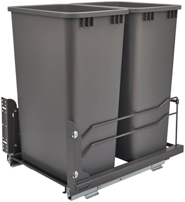 Large 50 Liter Double Pullout Bin