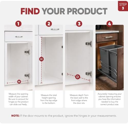 Standard Double Pullout Kitchen Waste System — photo 4