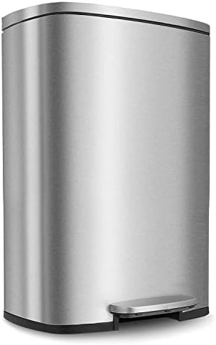 Stainless steel 50L pedal trash can