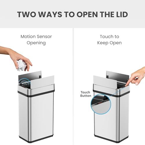 Wings Open Sensor Nursery Waste Bin — photo 3