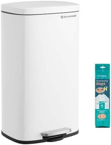Soft Close 8 Gallon Stainless Kitchen Bin