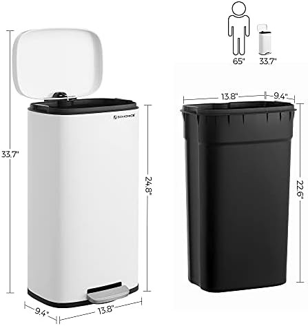 Soft Close 8 Gallon Stainless Kitchen Bin — photo 5
