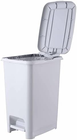 White Smoke Wicker Style Slim Bin