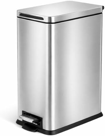 Narrow step four gallon kitchen bin