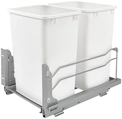 Chrome Double Pullout Soft Close Bin