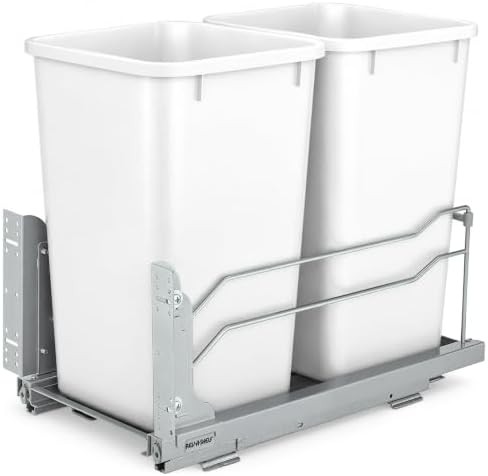 Slim Double Pullout Soft Close Bin