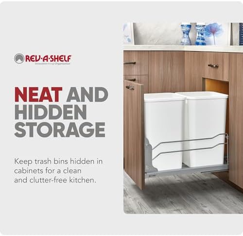 Slim Double Pullout Soft Close Bin — photo 5