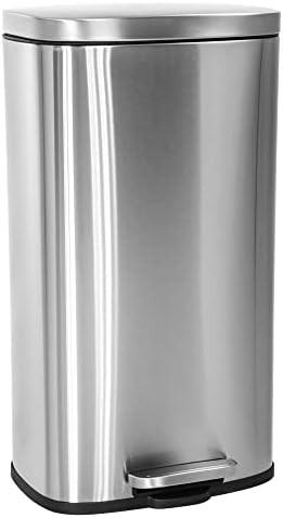 Fingerprint proof stainless steel 8 gallon bin