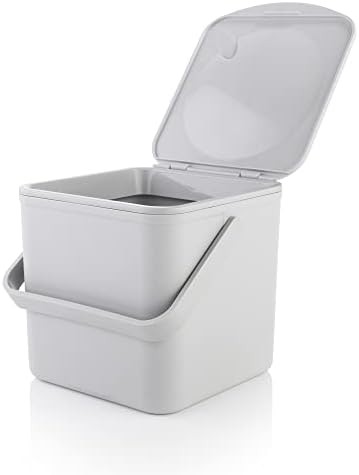 Light Grey Countertop Food Waste Caddy — photo 3