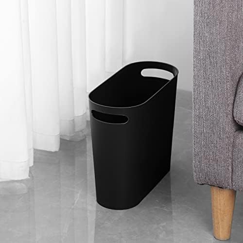 Black plastic narrow space garbage bin — photo 4