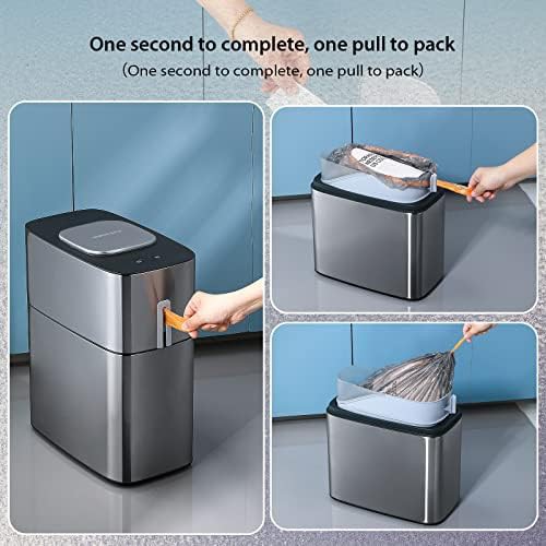 Narrow Metal Motion Sensor Privacy Bin — photo 4