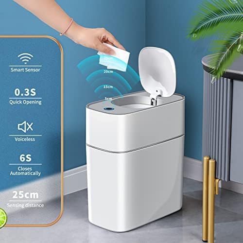 Joybos narrow motion sensor white bin — photo 4