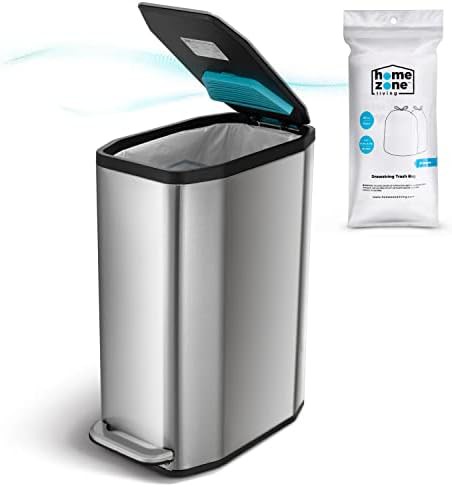 Slim kitchen step trash can 13 gallon