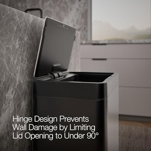 Kohler 13 gallon motion sensor black trash can — photo 4