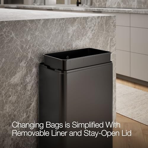 Kohler 13 gallon motion sensor black trash can — photo 5
