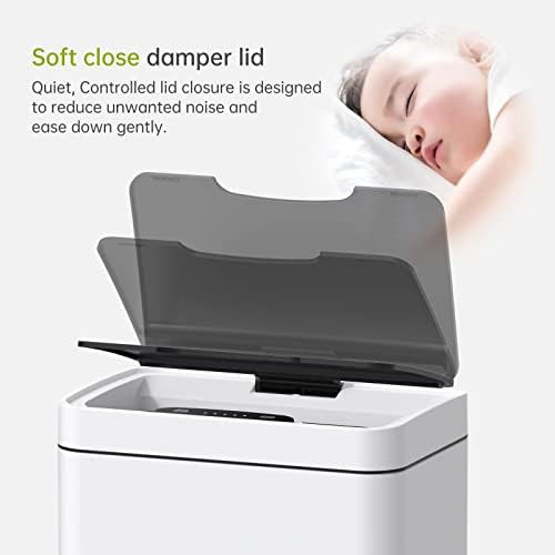 Large 15 gallon touchless motion sensor trash can — photo 5