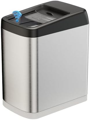 Black Stainless Steel Motion Sensor Bin