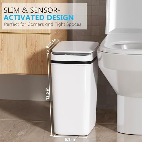 Automatic small bathroom motion bin — photo 3