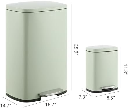 Pistachio gelato Connor iron trash can — photo 4