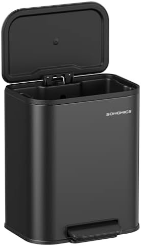 Mini stainless steel step 5.3 gallon bin