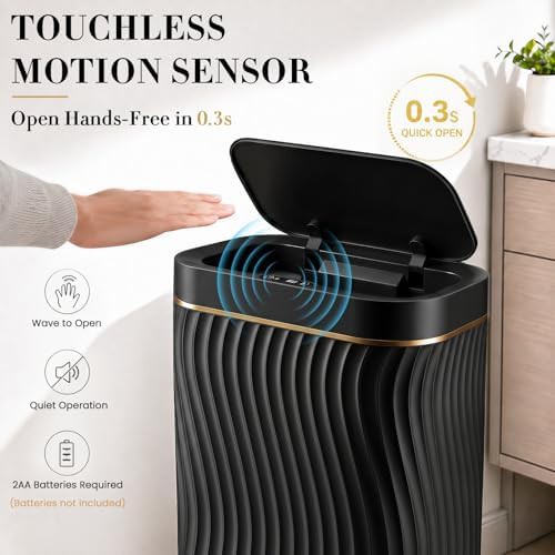 Slim waterproof motion sensor smart bin — photo 3