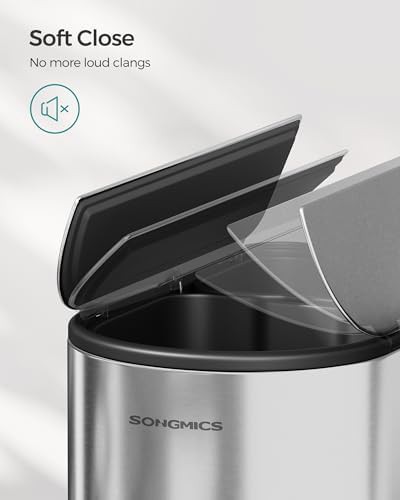 Dual kitchen swing lid 13 gallon trash can — photo 5