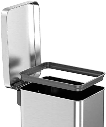 Heavy duty hands free slim trash can — photo 4