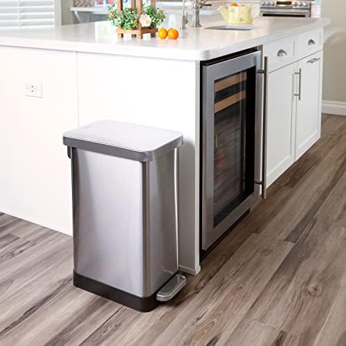 Heavy duty hands free slim trash can — photo 5