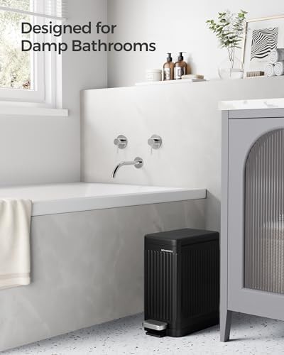 Waterproof Bathroom Stainless 2.6 Gallon Bin — photo 3