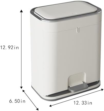 WanWanKa gold step pedal plastic garbage bin — photo 3
