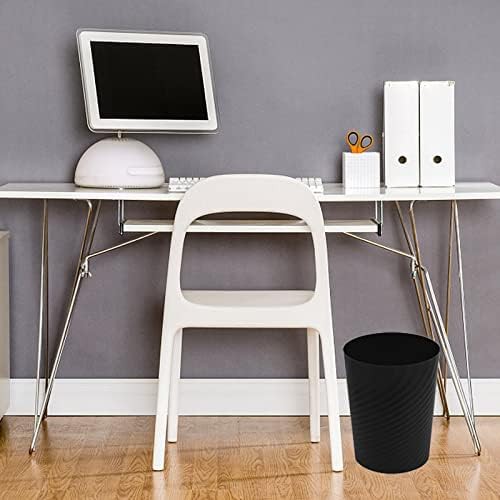 Black plastic small wastebasket 1.8 gallon — photo 3