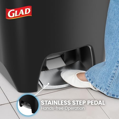 Premium black step pedal 20 gallon bin — photo 4
