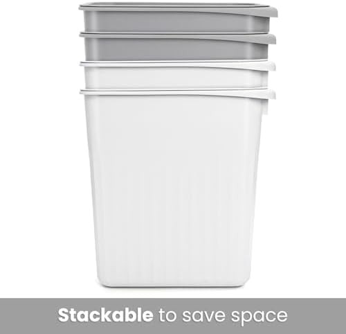 Plastic slim white rectangular 4 pack — photo 5